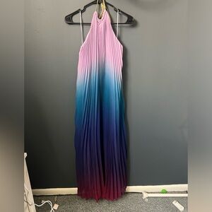 Gorgeous blue and purple maxi